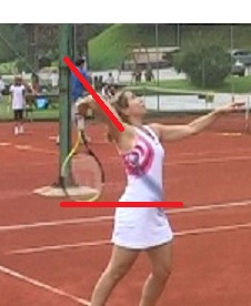 Racquet drop when serving