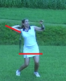Racquet drop when throwing