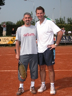 Myself and Jacco Eltingh (ATP singles n�19 in 1995 - Doubles World Champion with Paul Haarhuis in 1993 and 1998)